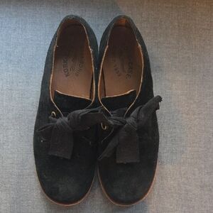Kork-Ease Beryl Bow Black Suede Oxfords 8
